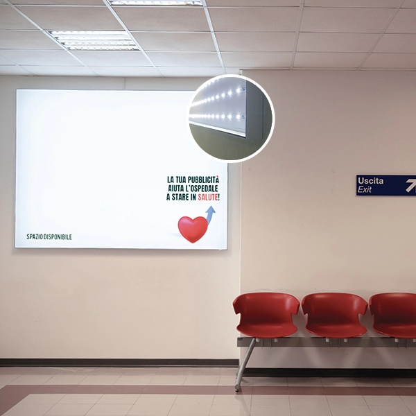Lightbox per la pubblicità negli ospedali