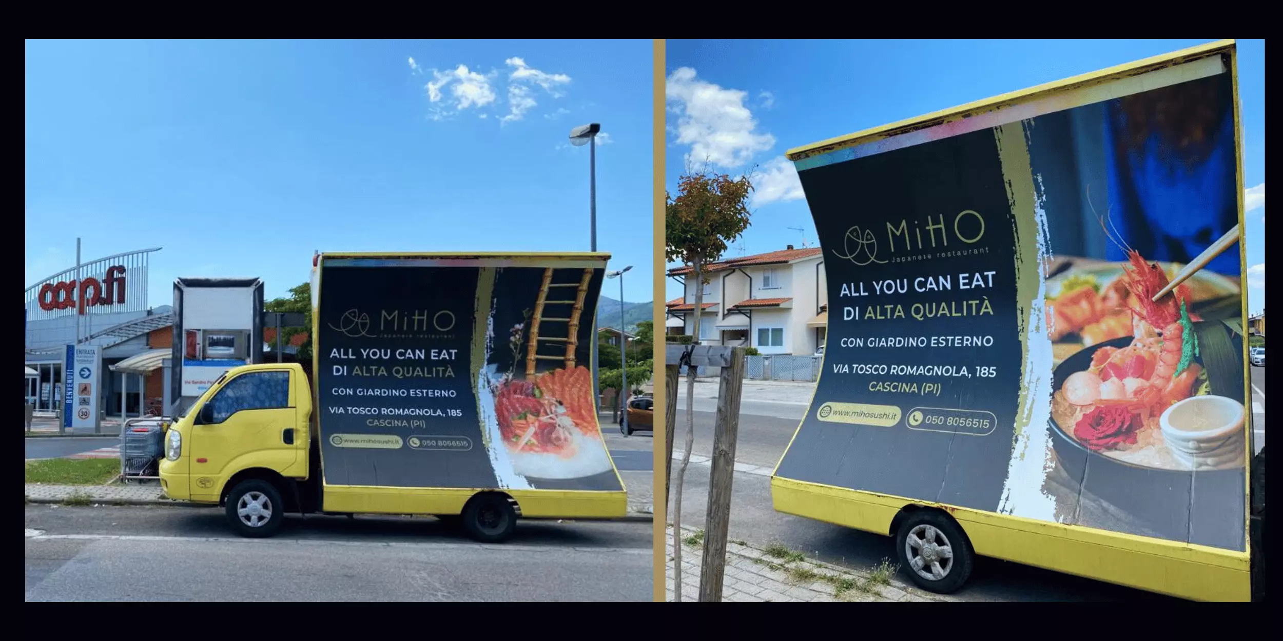 campagna pubblicitaria miho sushi