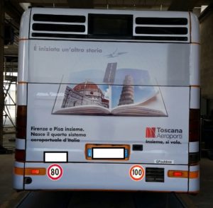 Pubblidea Srl Pisa: Adesivi pubblicitari autobus